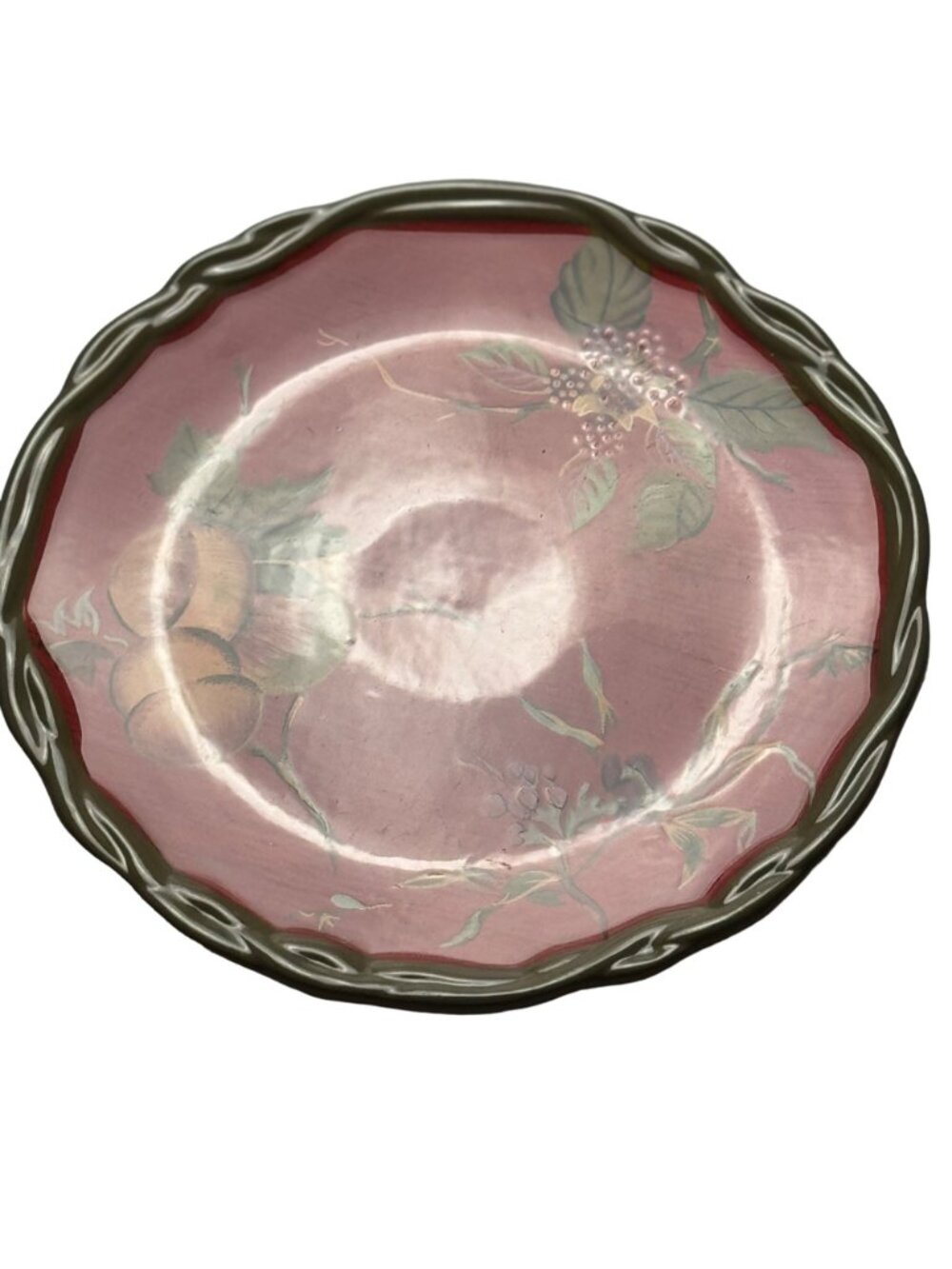 Tracy Porter Octavia Hill Collection Dinner Plate Hand-Painted Floral - Picture 5 of 8